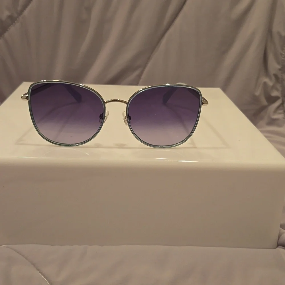 Kate Spade Sunglasses Maryam gray metal and plastic frame brand new in case